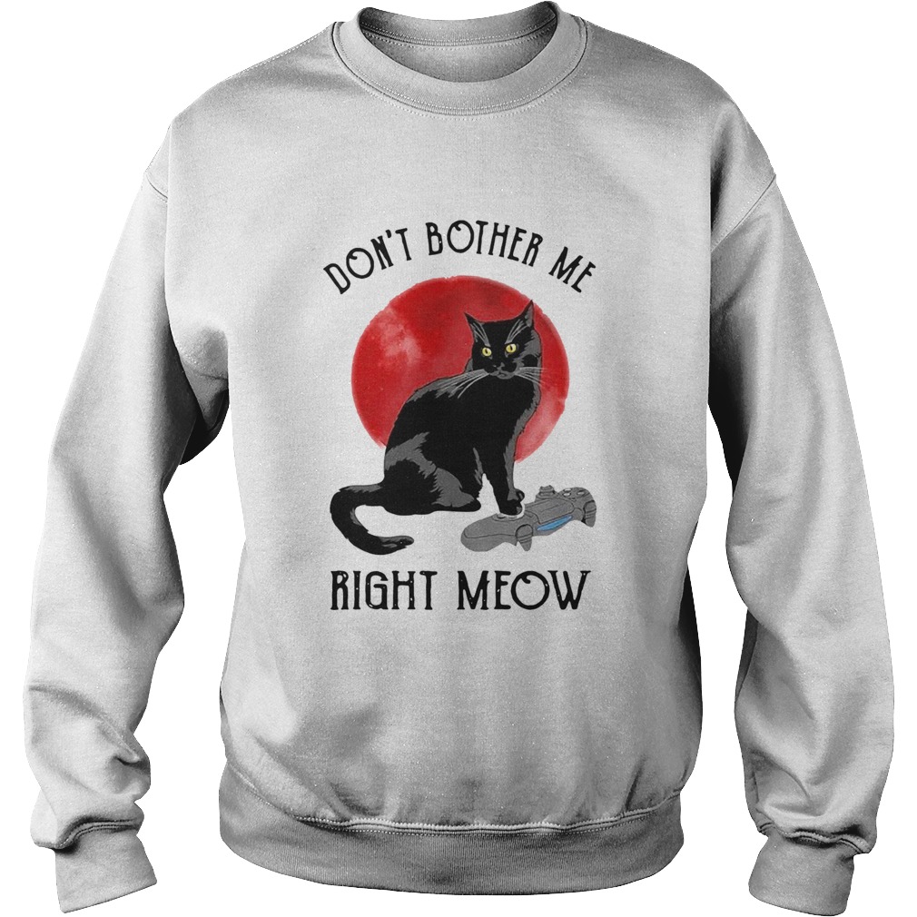 Awesome Cat Dont Bother Me Right Meow  Sweatshirt