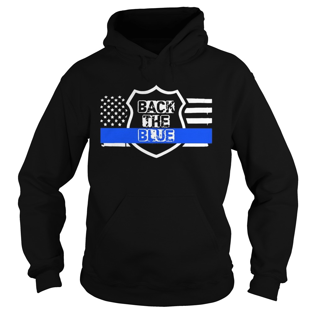 Back the blue american flag independence day  Hoodie