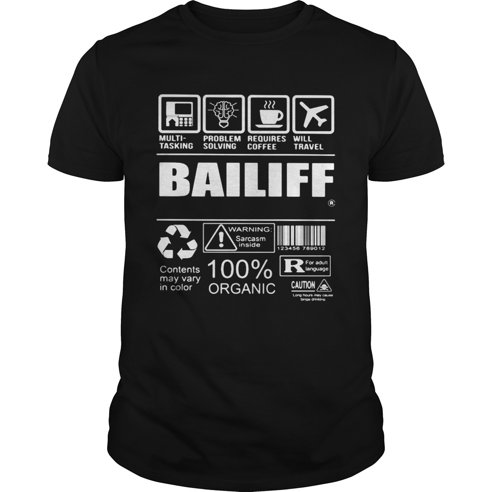 Bailiff warning sarcare 100 organic  Unisex