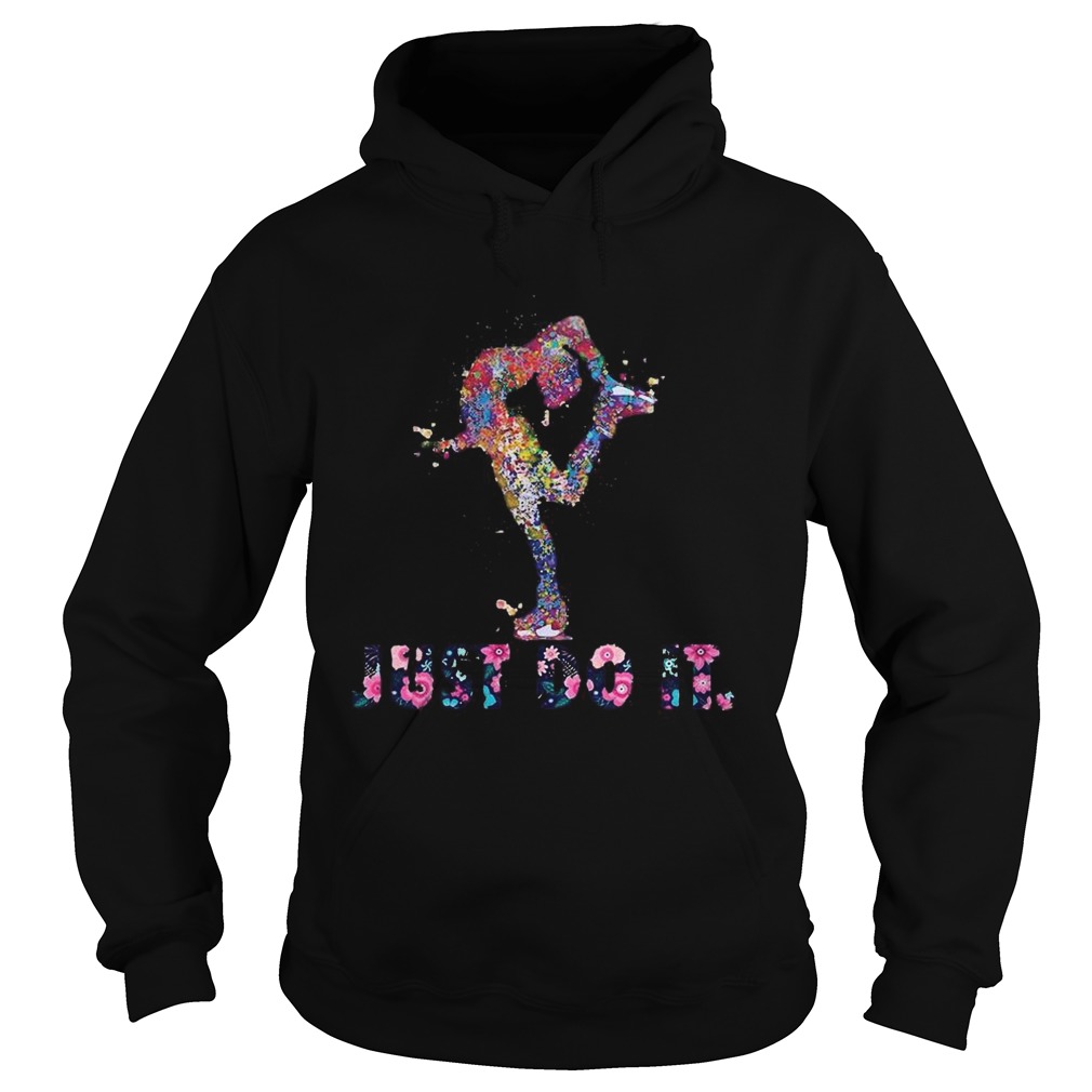 Ballet just do it flowers black  Hoodie