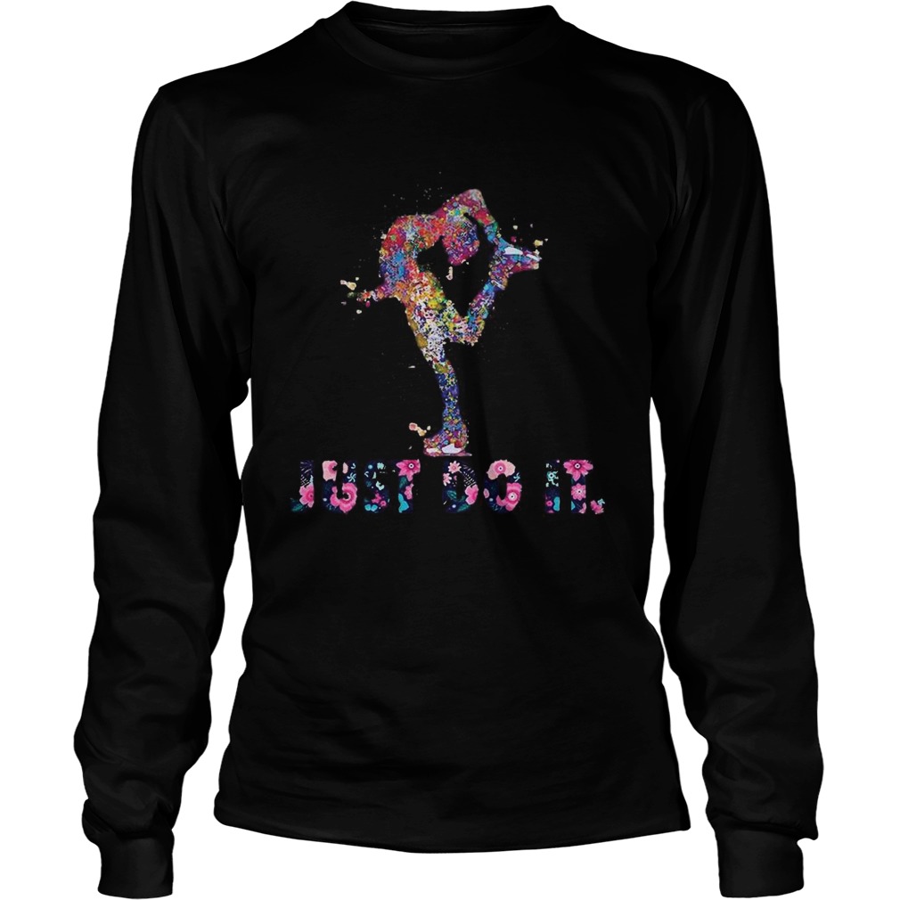 Ballet just do it flowers black  Long Sleeve