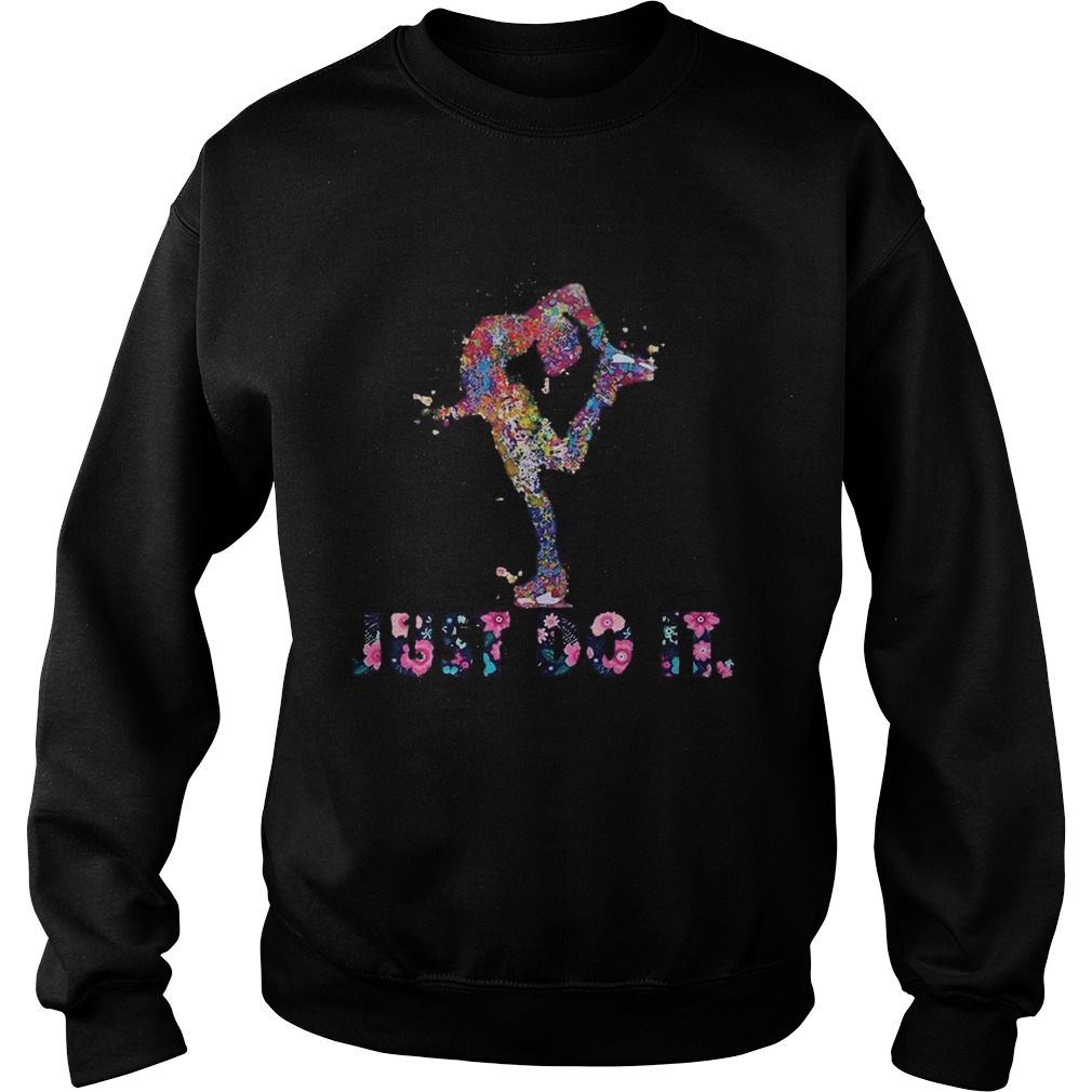 Ballet just do it flowers black  Sweatshirt