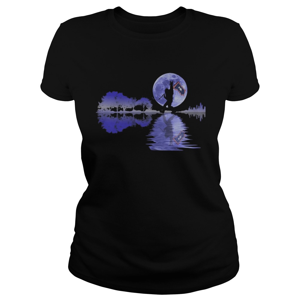 Bigfoot flag river moon tree  Classic Ladies