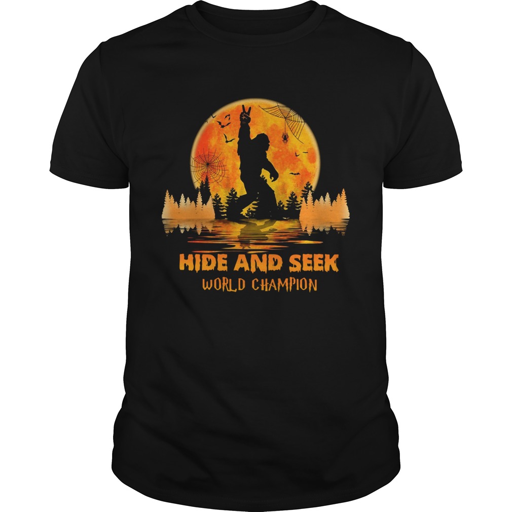 Bigfoot hide and seek world champion sunset shirt