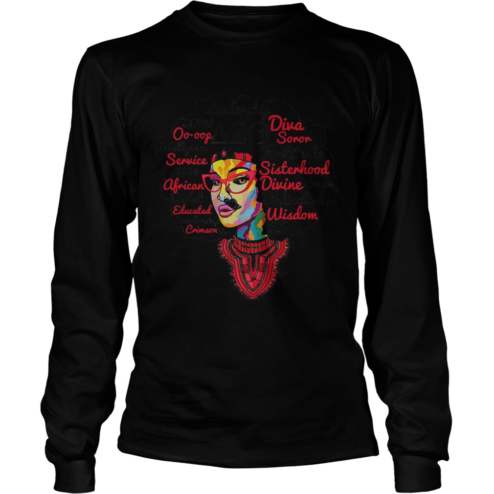 Black woman leader some diva soror intelligence service 913 african violet  Long Sleeve