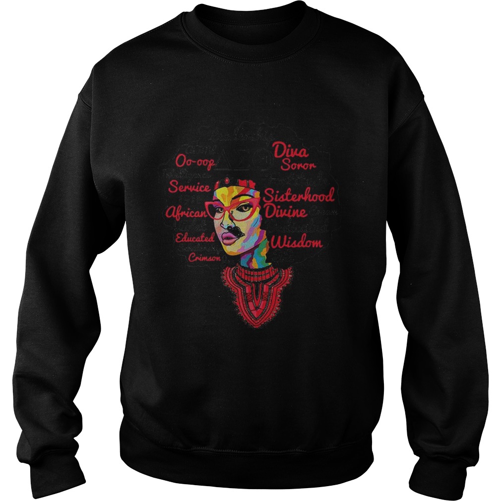 Black woman leader some diva soror intelligence service 913 african violet  Sweatshirt