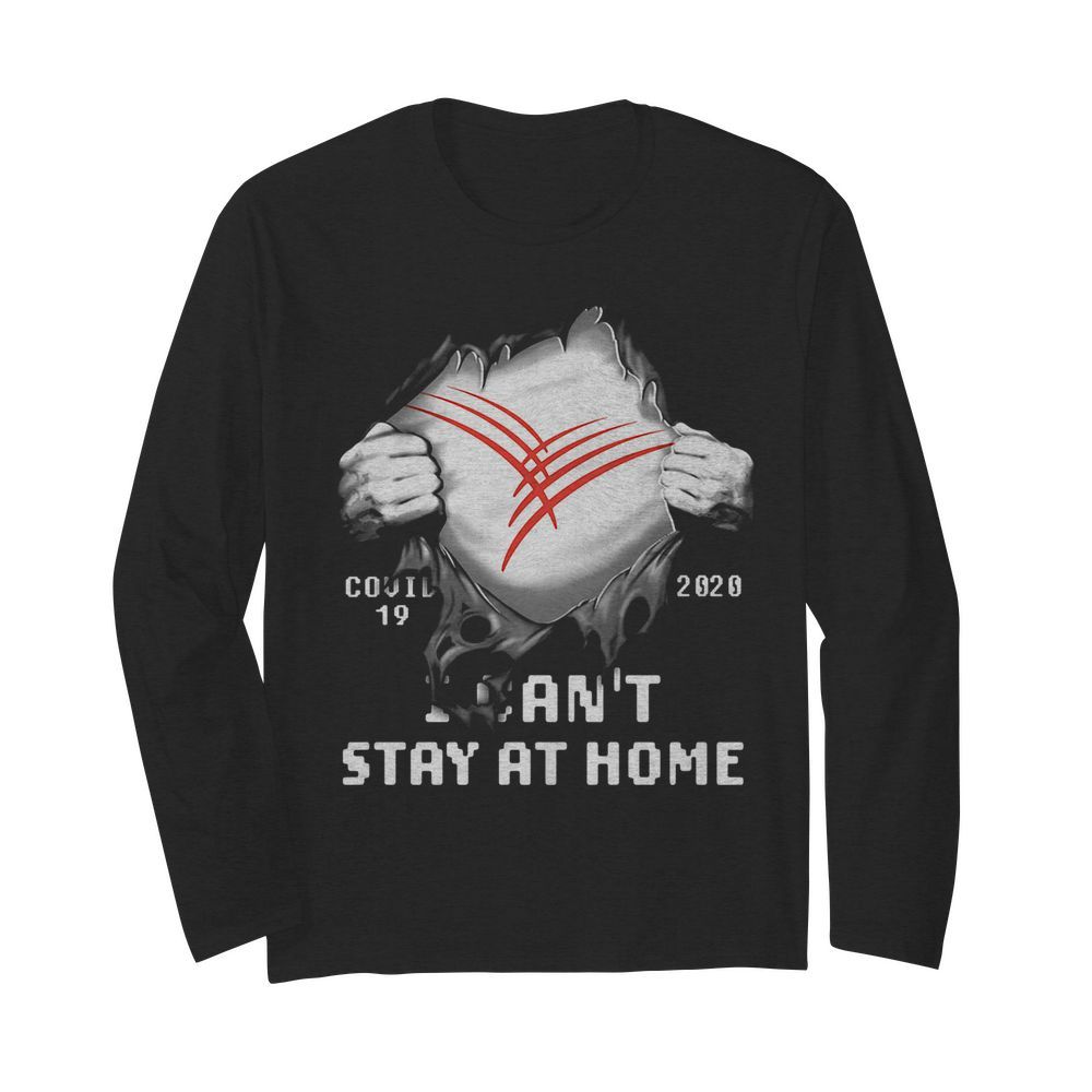 Blood insides cardinal health covid-19 2020 i can’t stay at home  Long Sleeved T-shirt 