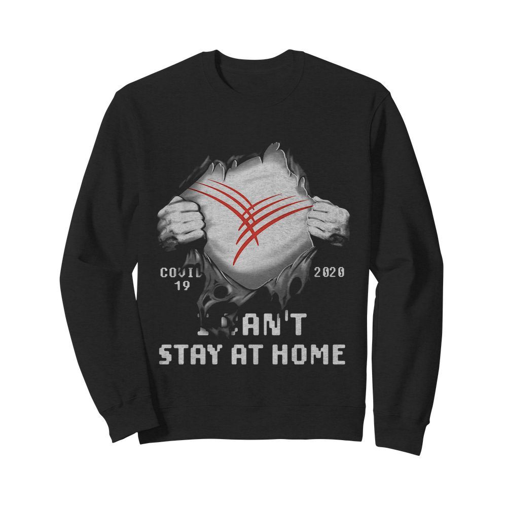 Blood insides cardinal health covid-19 2020 i can’t stay at home  Unisex Sweatshirt