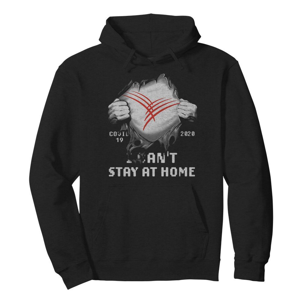 Blood insides cardinal health covid-19 2020 i can’t stay at home  Unisex Hoodie