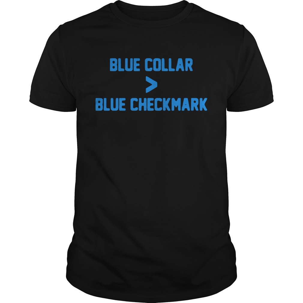 Blue collar blue checkmark  Unisex