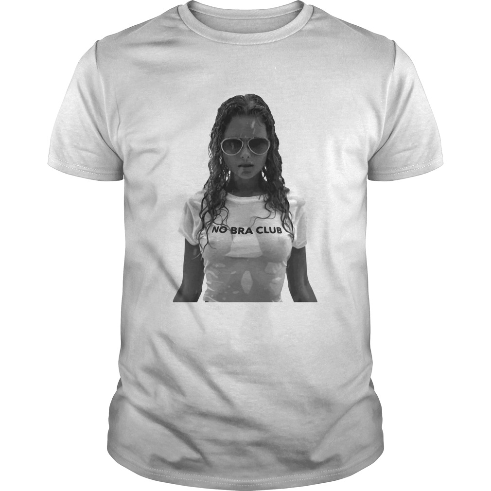 Box girl no bra club shirt