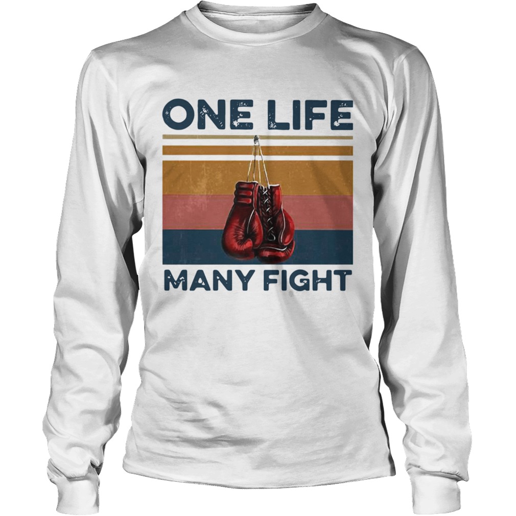 Boxing One Life Many Fight Vintage  Long Sleeve