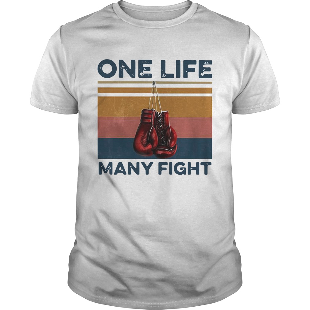 Boxing One Life Many Fight Vintage  Unisex