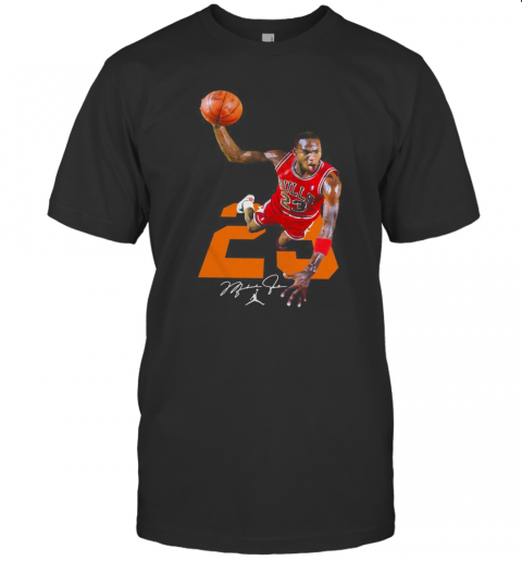 Bulls 23 Michael Jordan Signature T-Shirt