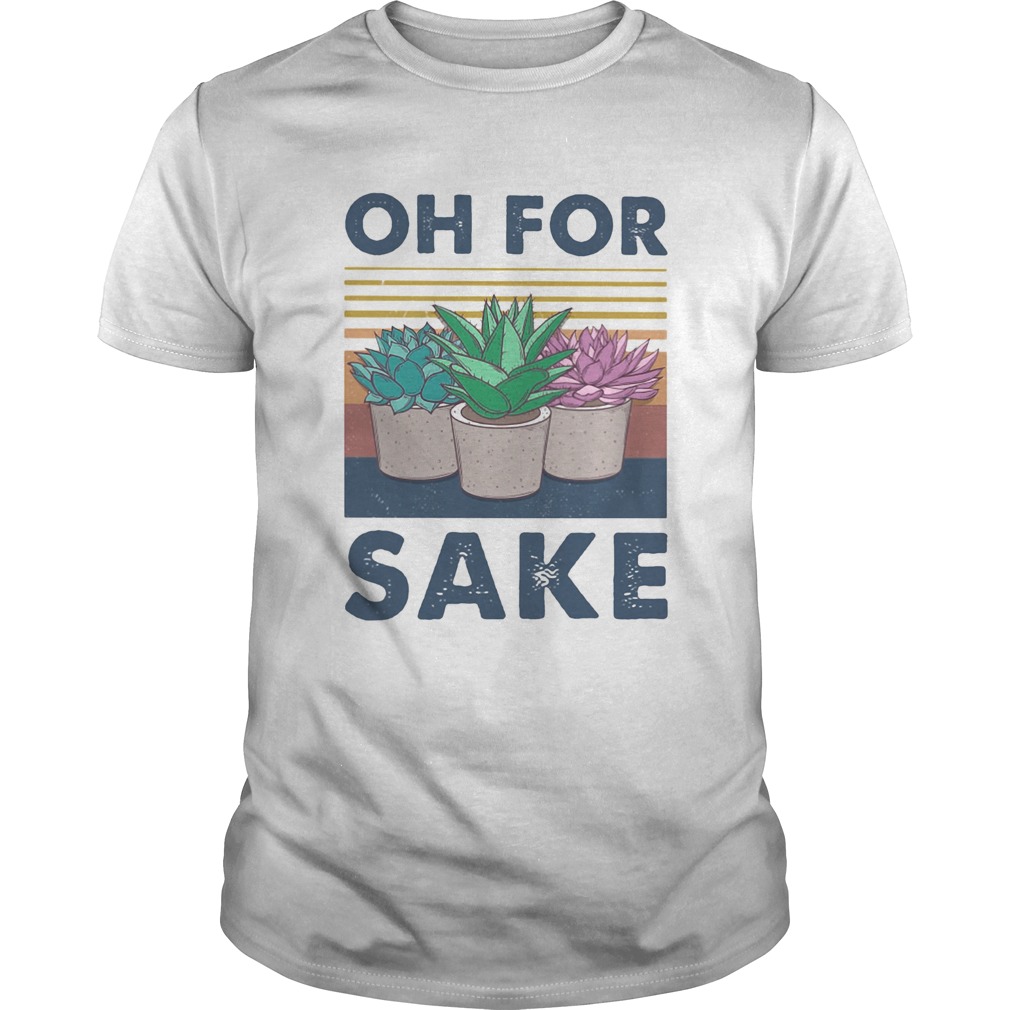 Cactus oh for sake vintage retro shirt