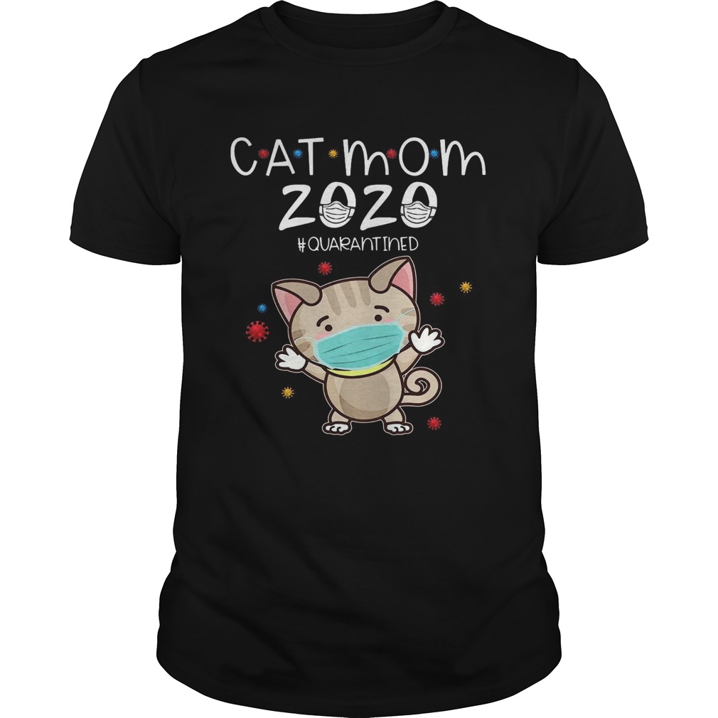 Cat Mom 2020 Quarantined Mothers Day Personalized shirt