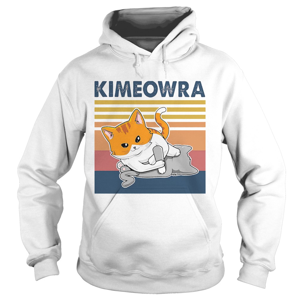 Cat kimeowra vintage retro  Hoodie