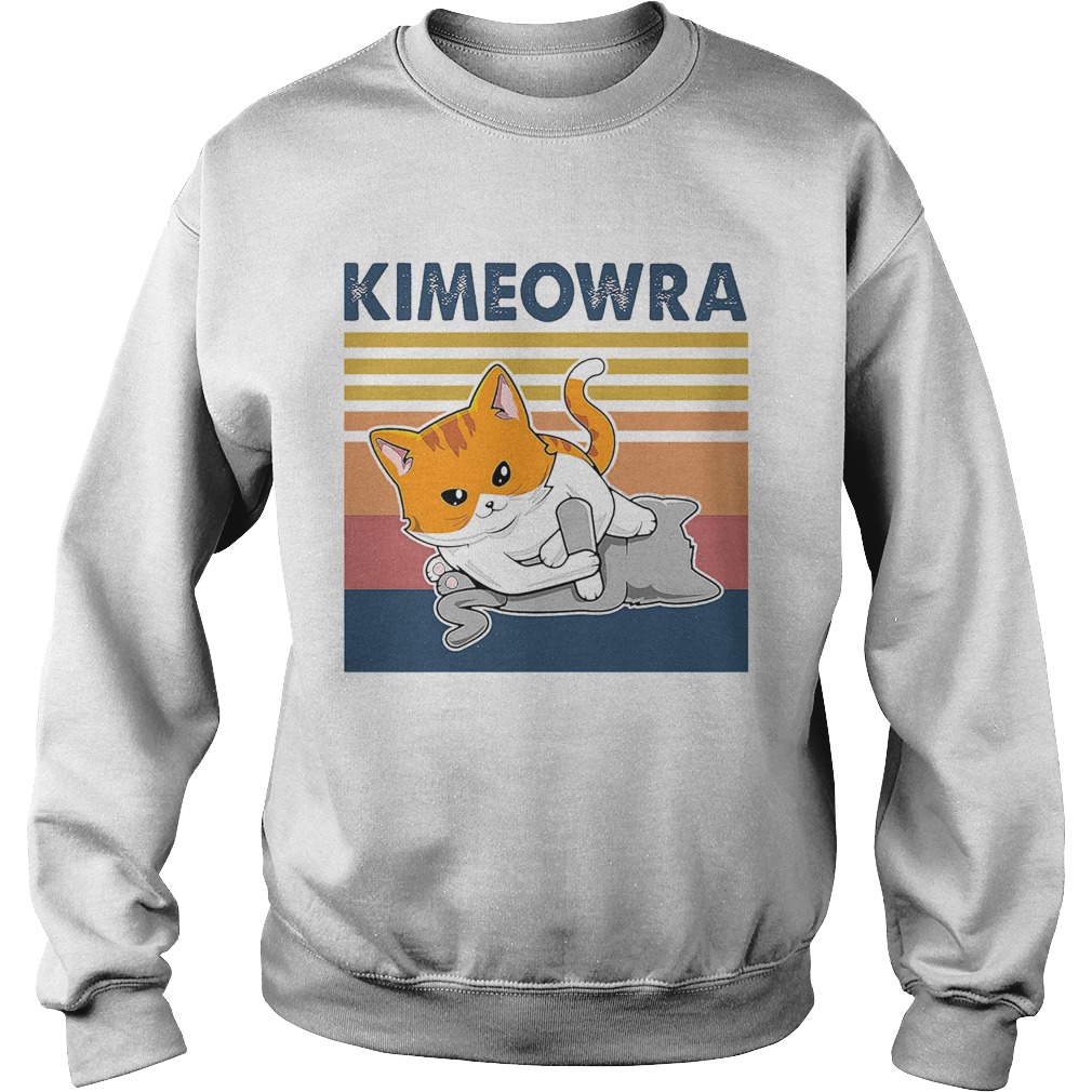 Cat kimeowra vintage retro  Sweatshirt