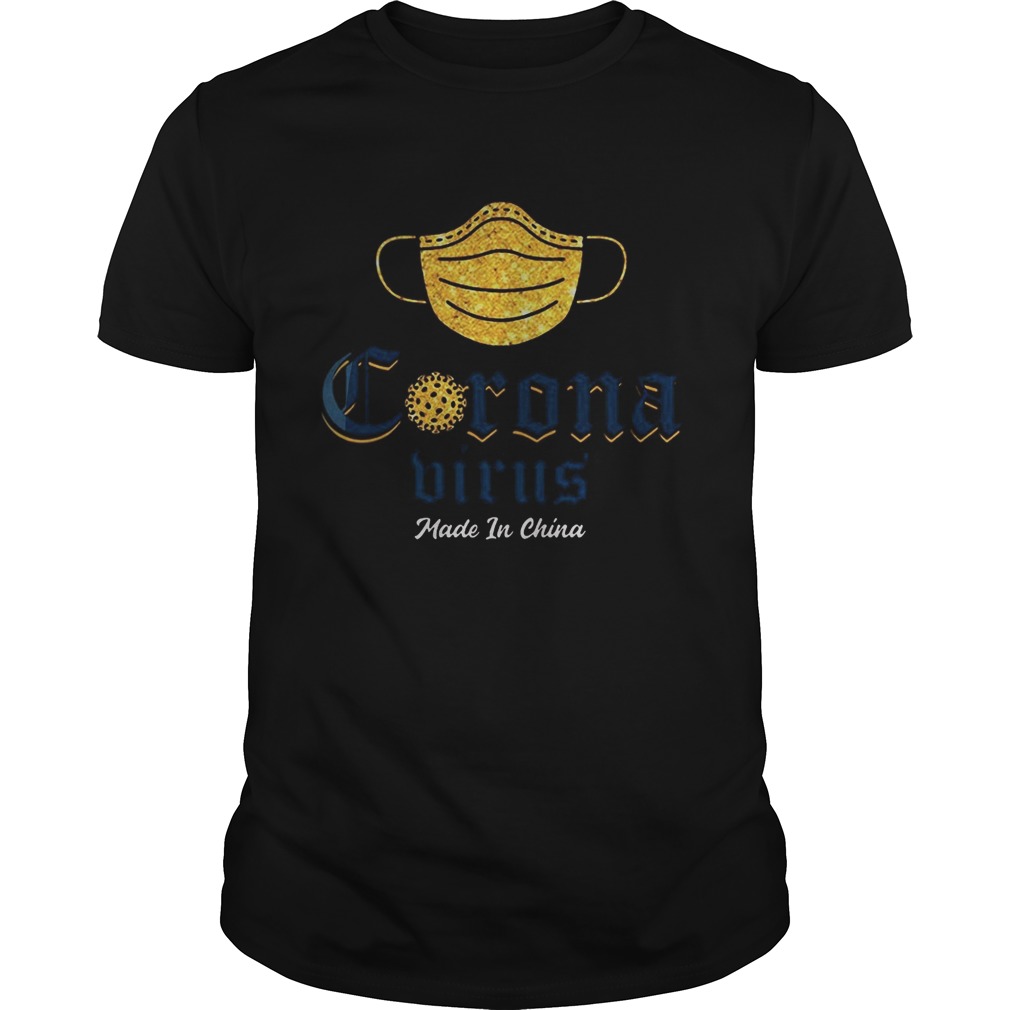 Corona virus Made in China face mask shirt