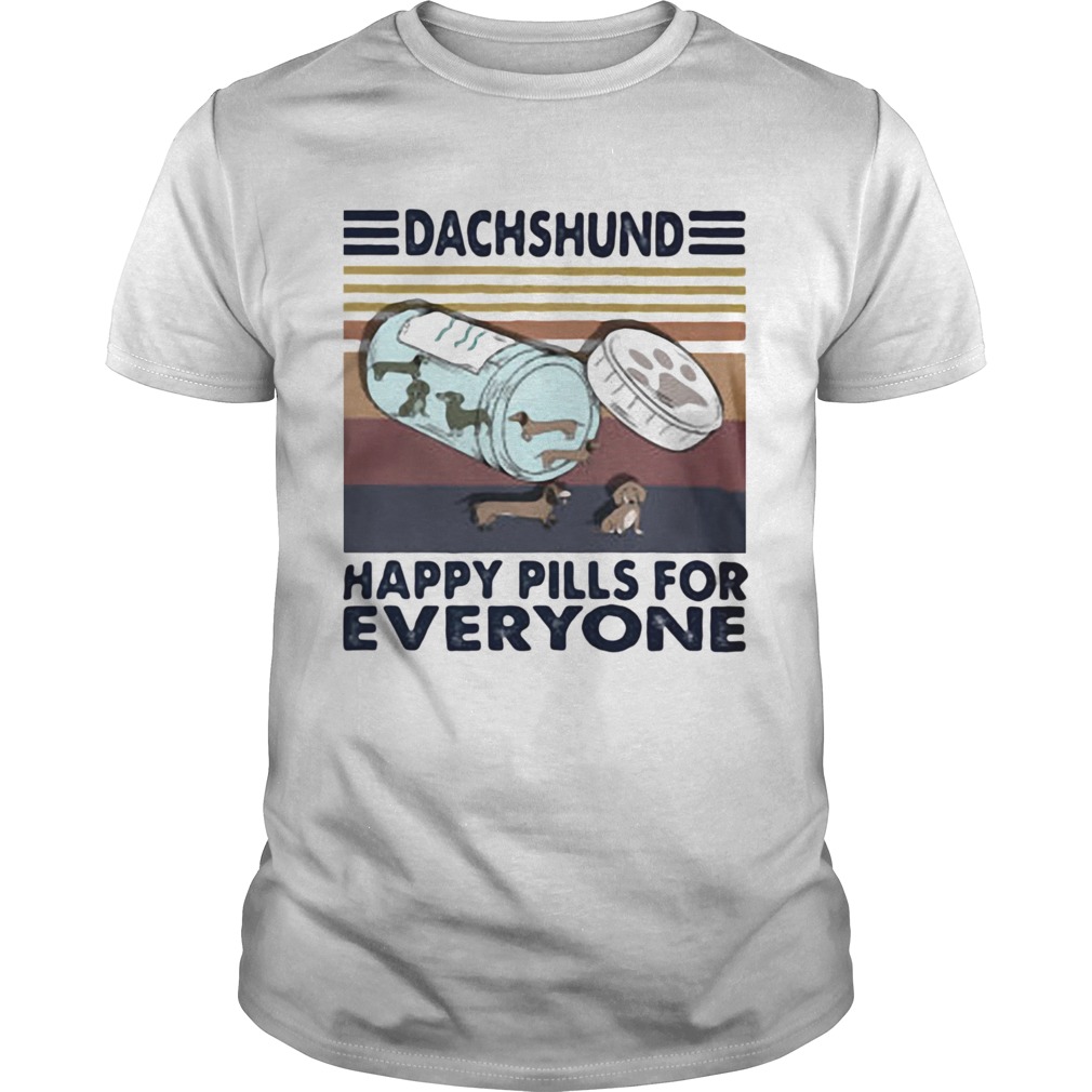 Dachshund Happy Pills for everyone Vintage retro  Unisex