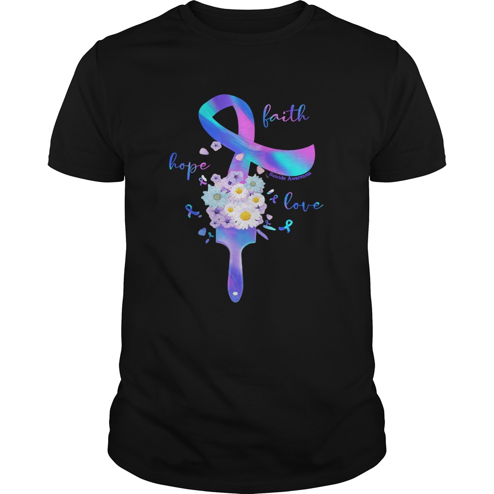 Daisy awesome faith hope love shirt