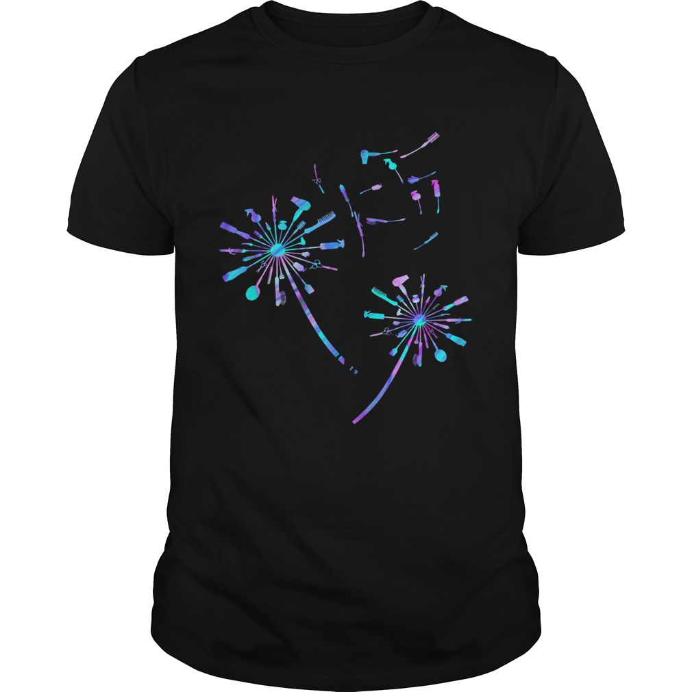 Dandelion hair stylist tools classic black shirt