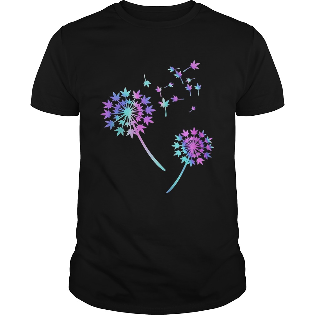 Dandelion weeds classic black shirt