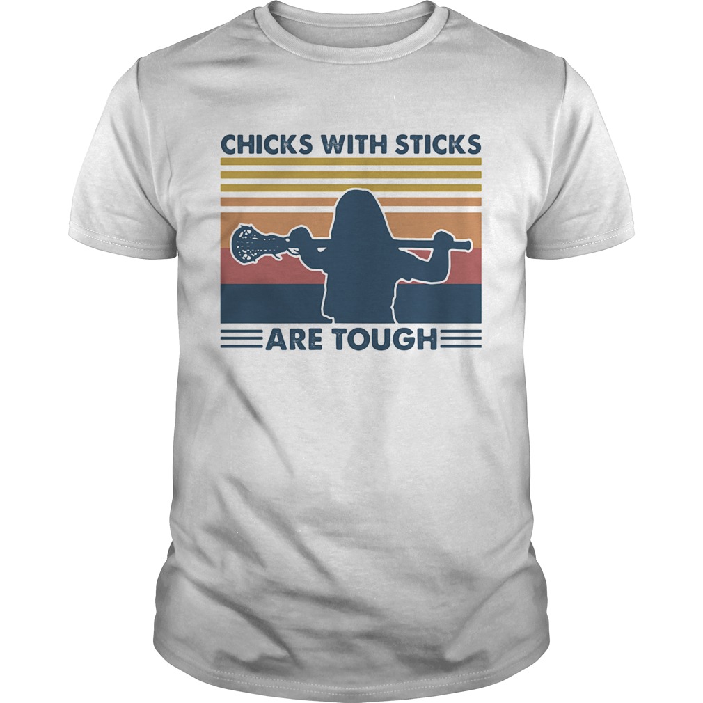 Disc golf chicks with sticks are tough vintage retro shirt