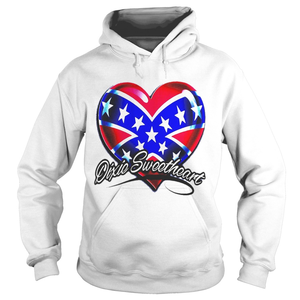 Dixic sweetheart heart american happy independence day  Hoodie