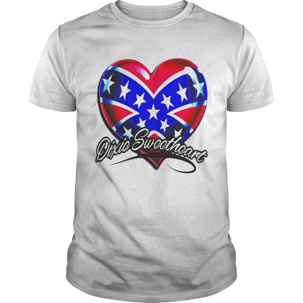 Dixic sweetheart heart american happy independence day  Unisex