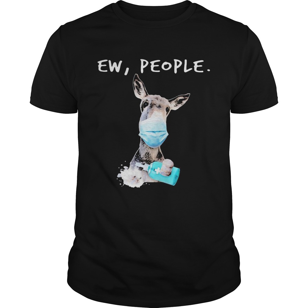 Donkey mask washing your hand ew people shirt