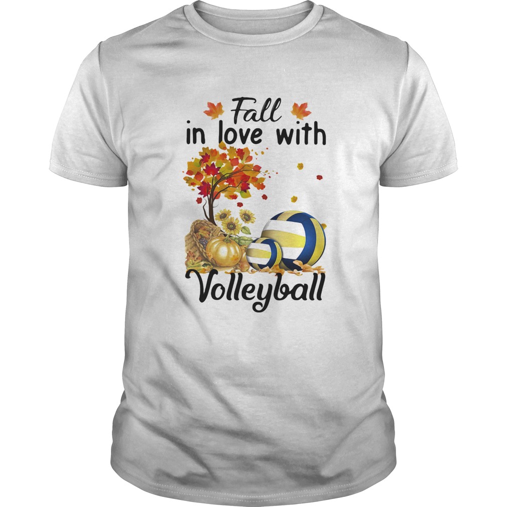 Fall in love with volleyball shirt