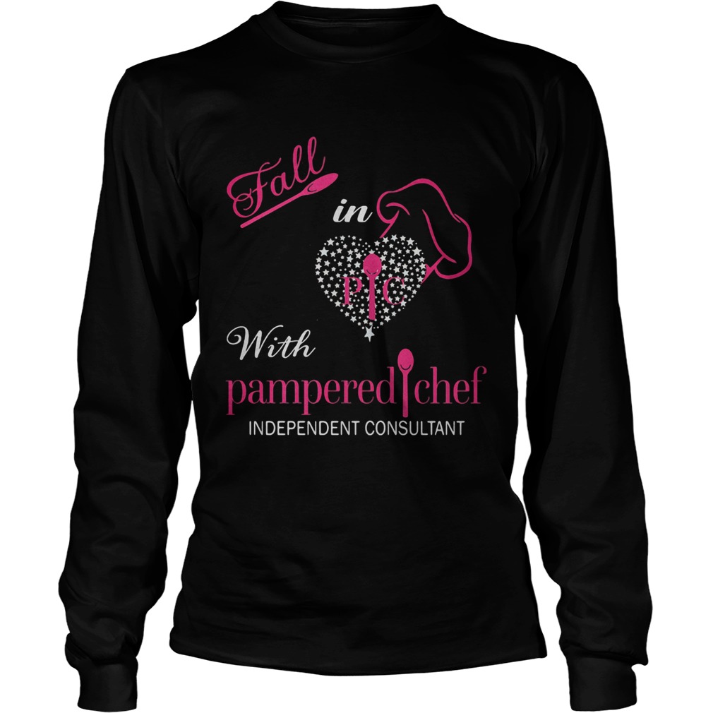 Fall in with pampered chef independent consultant heart  Long Sleeve