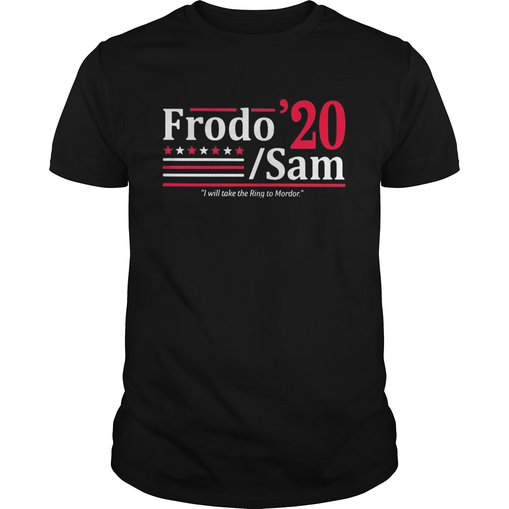 Frodo 2020 sam i will take the ring to mordor stars shirt