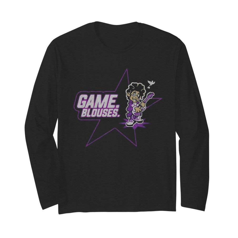 Game blouses playing guitar bird  Long Sleeved T-shirt 