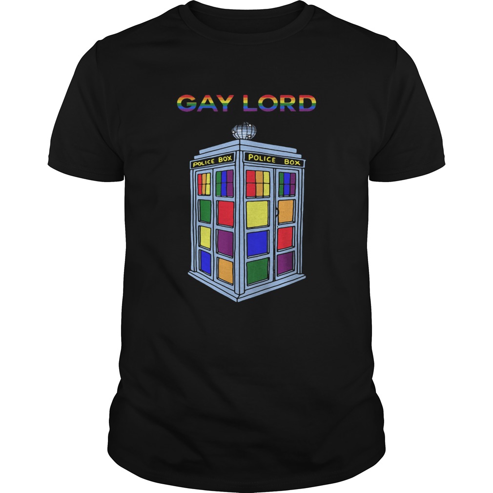 Gay Lord Police Box Window LGBT shirt