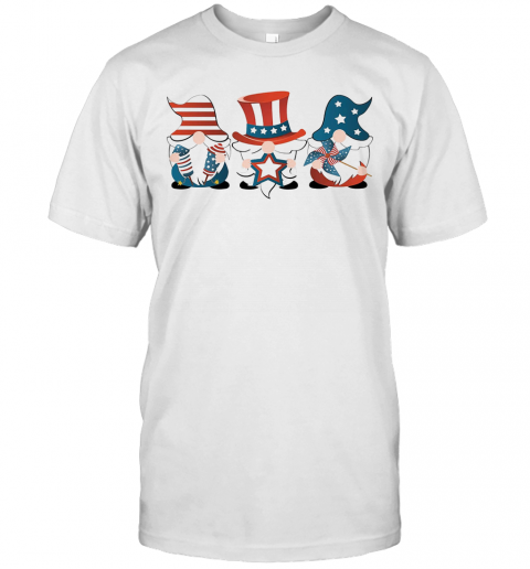 Gnomes America 4Th Of July Independence Day Stars T-Shirt