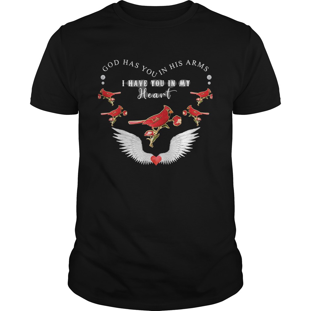 God Has You In His Arms I Have You In My Heart Bird Wing shirt