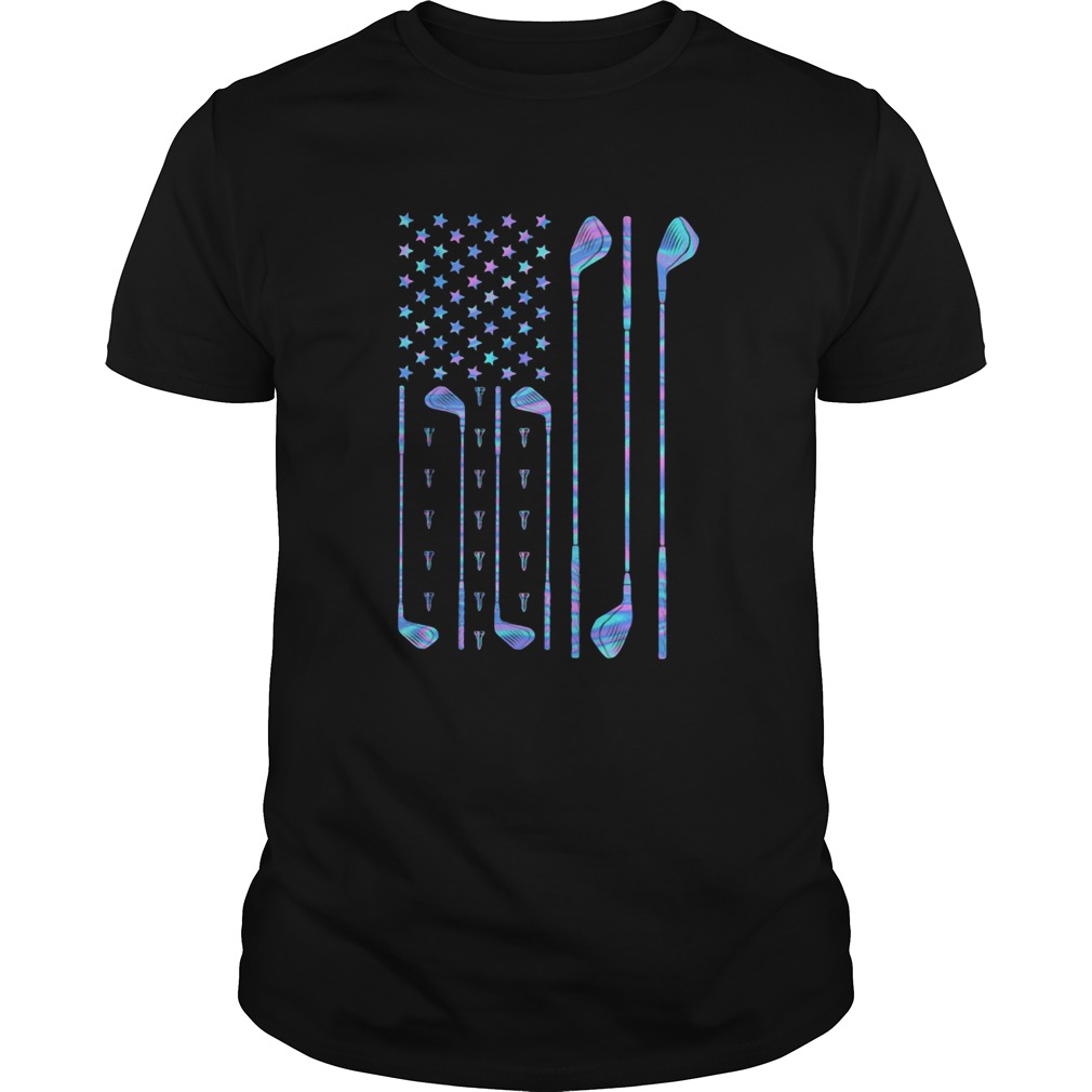 Golf american flag happy independence day shirt