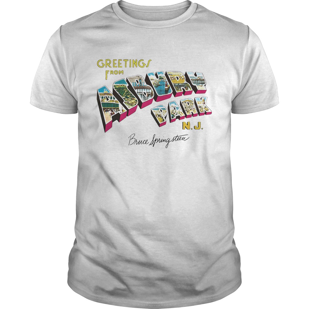 Greeting i from asbury park nj bruce spring steen shirt