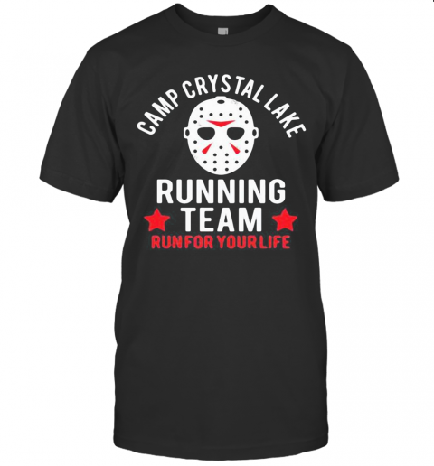 Halloween Michael Myers Camp Crystal Lake Running Team Run For Your Life Stars T-Shirt