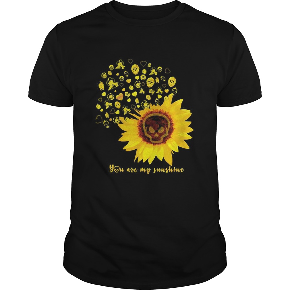 Halloween michael myers sunflower skull you are my sunshine shirt