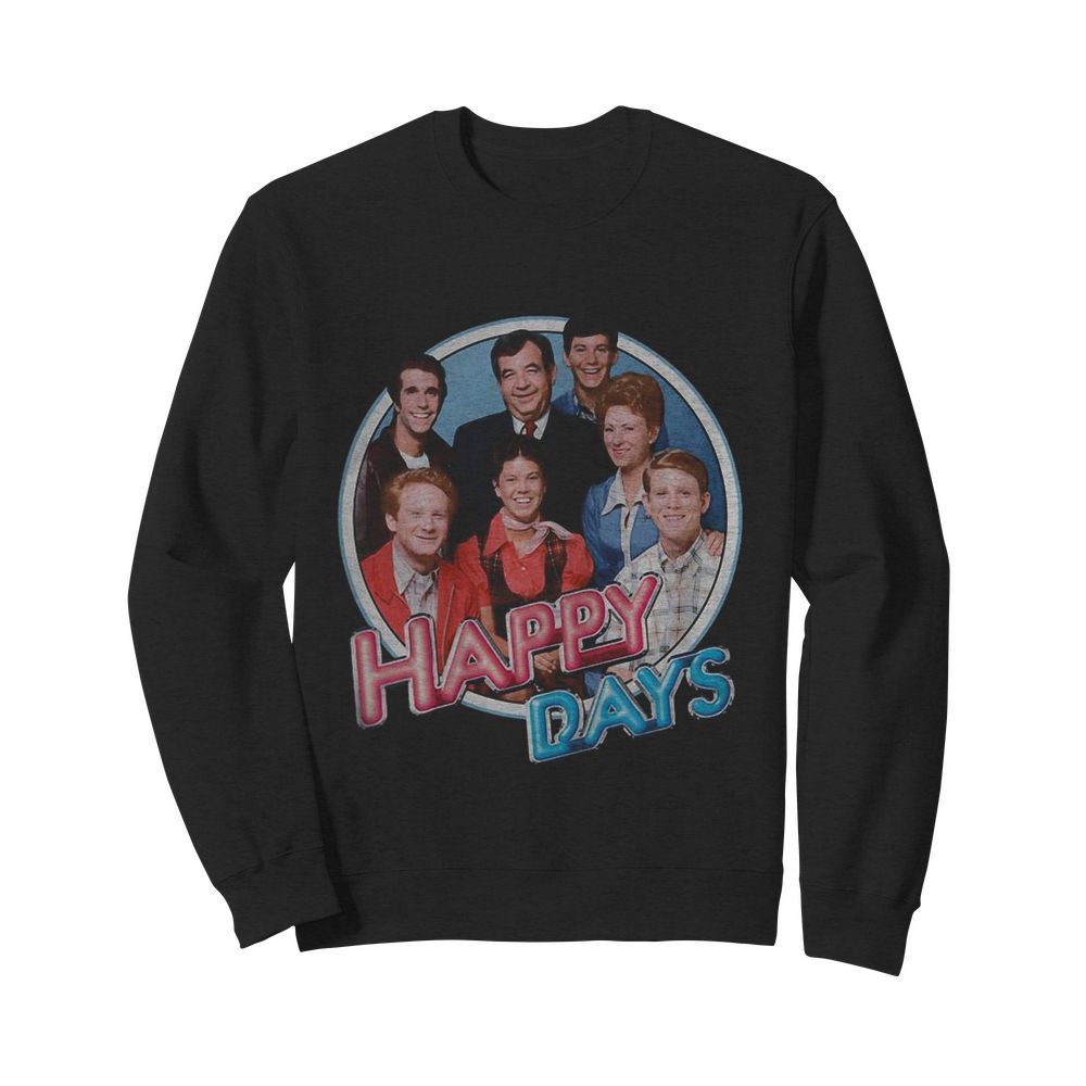 Happy days characters retro  Unisex Sweatshirt