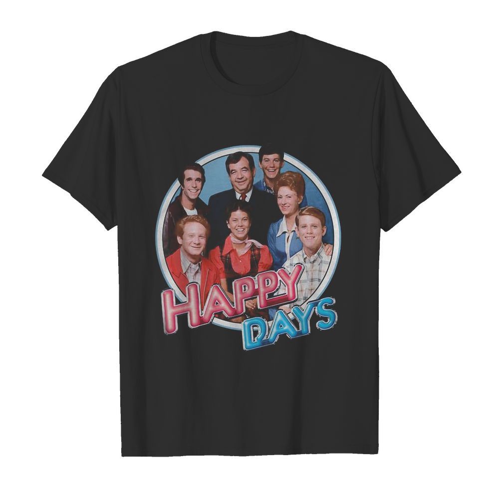 Happy days characters retro shirt