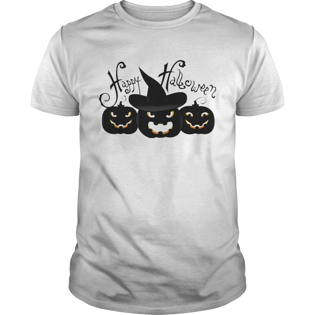 Happy halloween witches pumpkin shirt