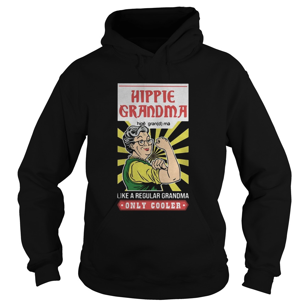 Hippie grandma like a regular grandma only cooler light  Hoodie