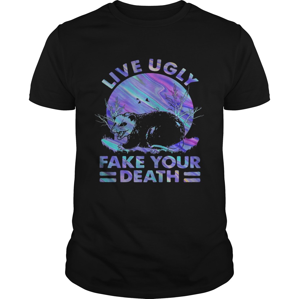 Holo Opossum Live ugly fake your death shirt