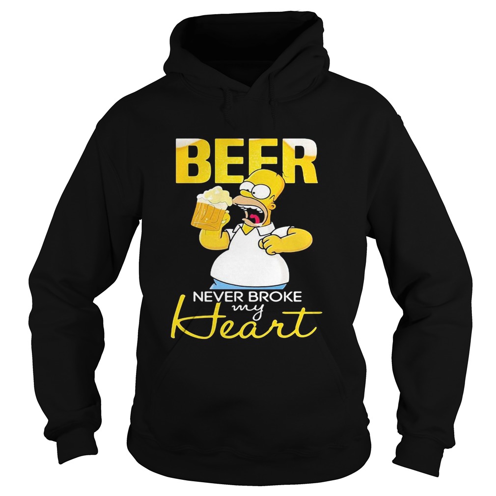 Homer simpson beer never broke my heart  Hoodie