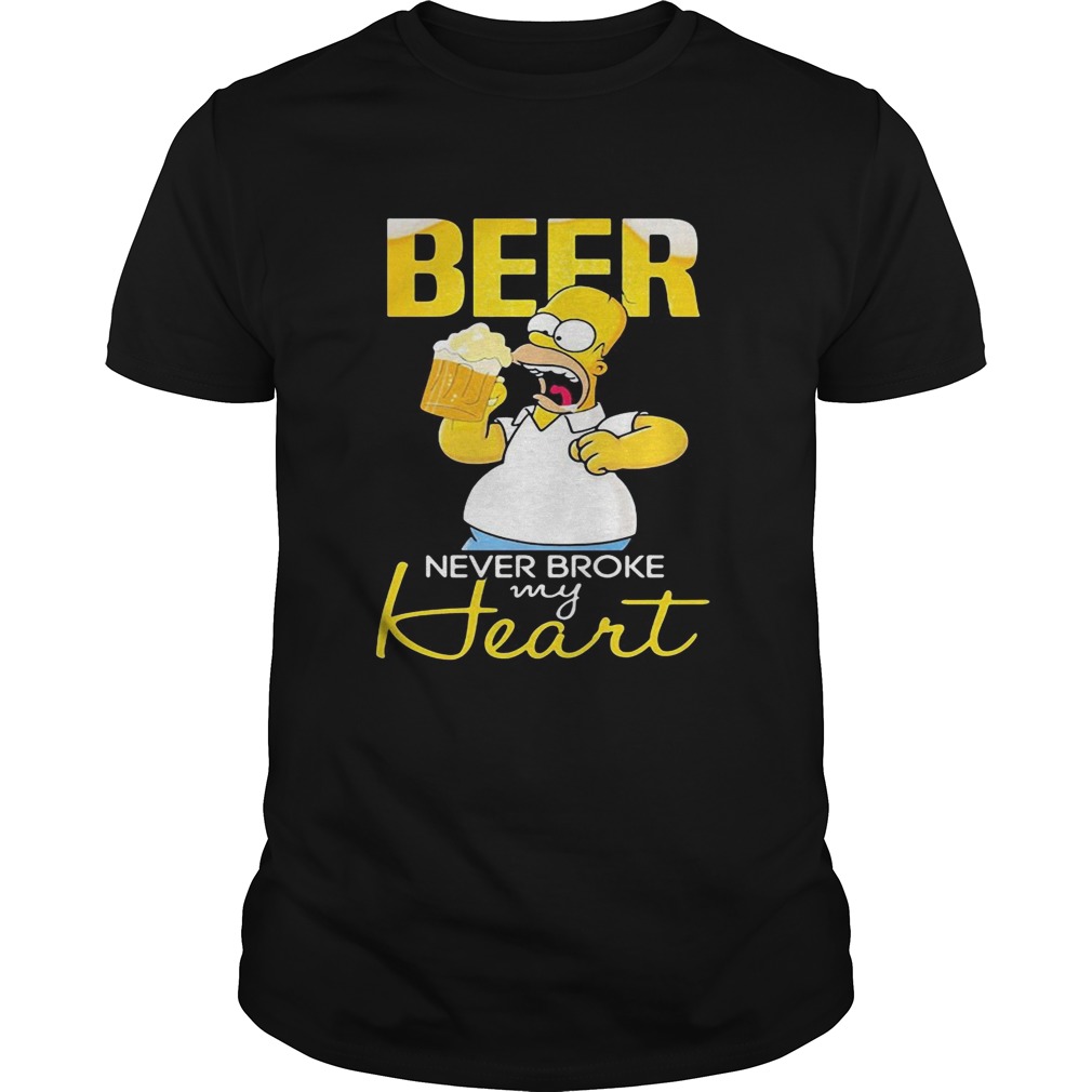 Homer simpson beer never broke my heart  Unisex