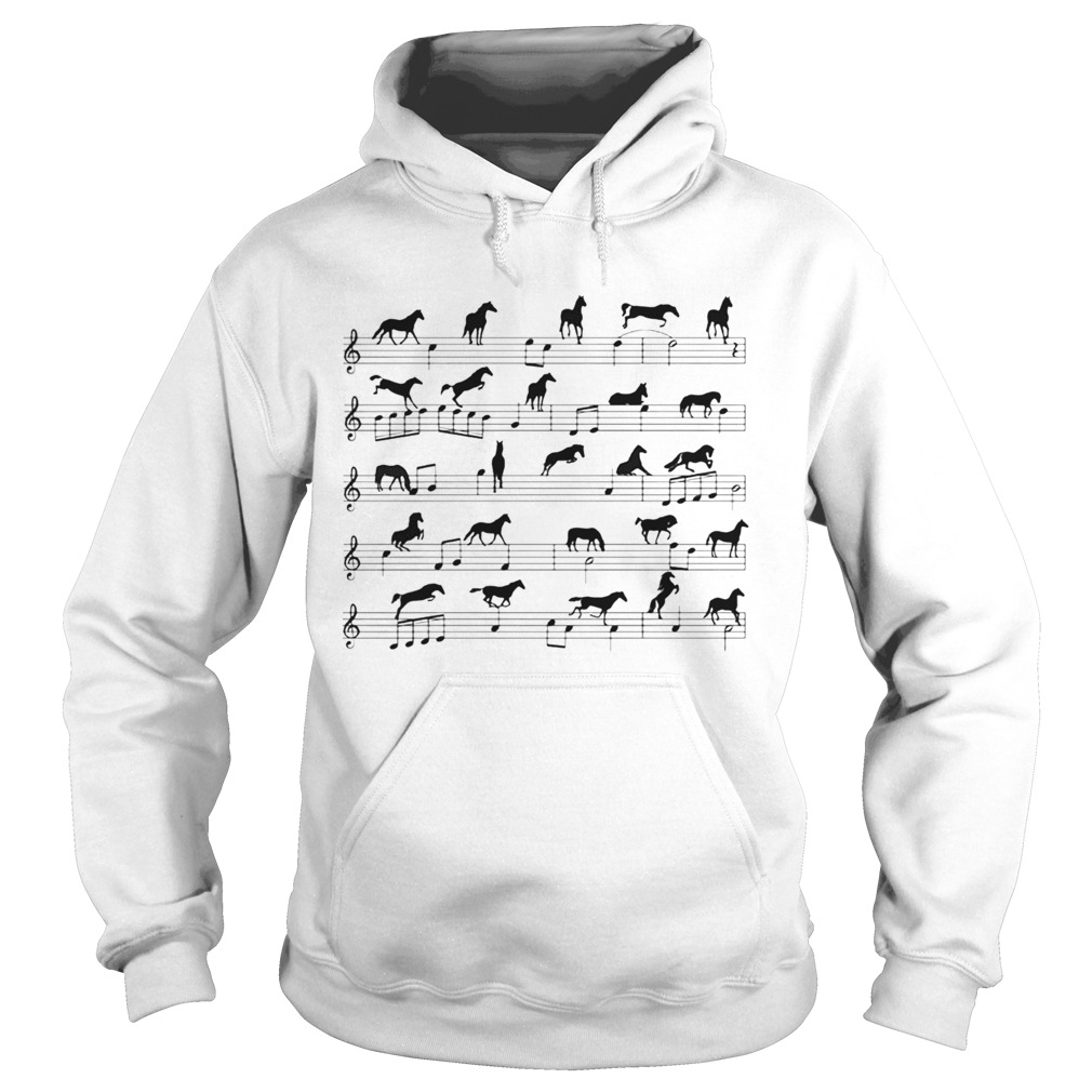 Horse Notes On Sheet Music  Hoodie